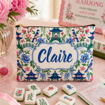Bolsa de Azulejos de Mahjong Chinesice Personaliza