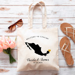 Bolsa de Boas-vindas ao Casamento de Destino do Mé<br><div class="desc">Saco de presentes de boas-vindas para convidados fora da cidade para o seu casamento,  com imagem do México,  com coração de ouro. Preencha a bolsa com seus doces favoritos.</div>