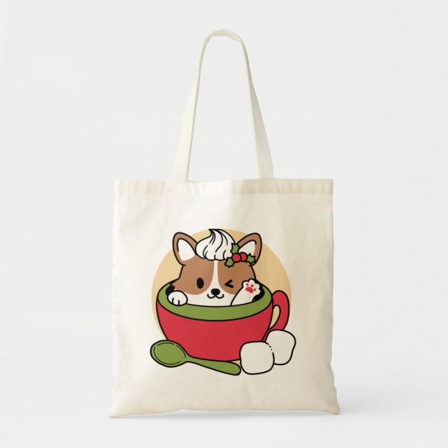 Bolsa de Cacau de inverno - Cachorro-Bonito em Des (Frente)
