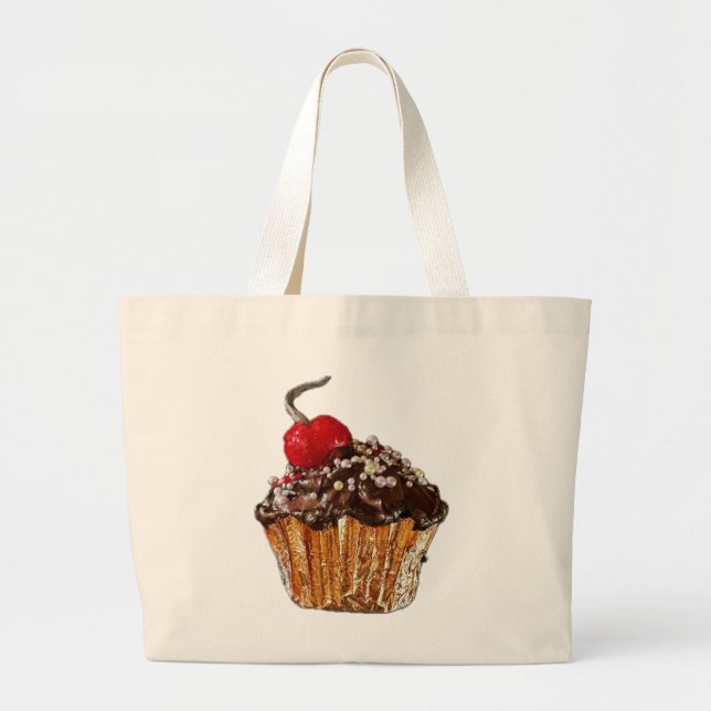 Bolsa de Canvas de chocolate (Frente)