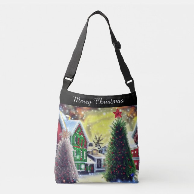 Bolsa de Cena de Natal de inverno (Frente)