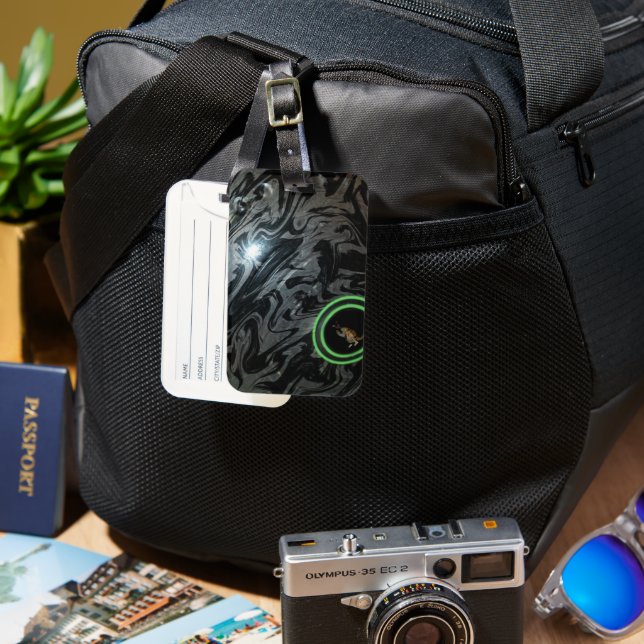 Bolsa De Cinza, Etiqueta De Bagagem (Frente e Verso)