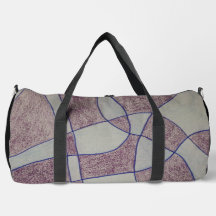 Bolsa de Corte e Costura com Impressão Roxa Abstra