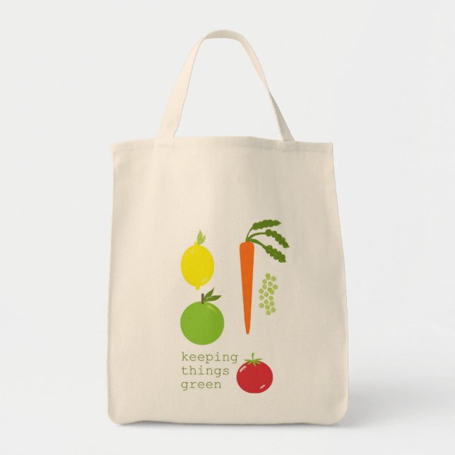Bolsa de culturas vegetais orgânicos reutilizáveis (Frente)