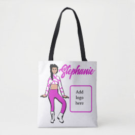 Bolsa de Dançarino Personalizado ( Branco Fushia)