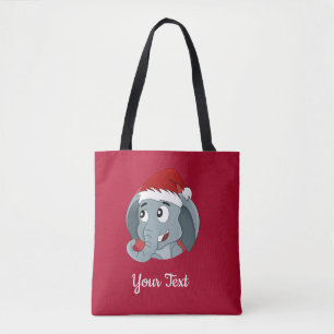 Bolsa de desenho animado de elefante natalino
