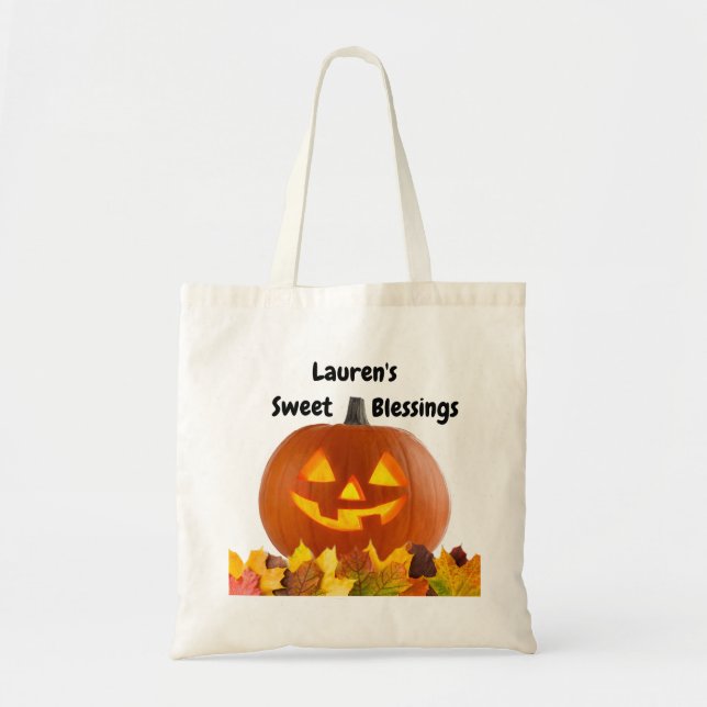 Bolsa de doces personalizados do Halloween (Frente)