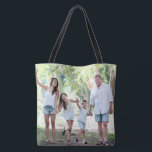 Bolsa de dupla face de foto da família personaliza<br><div class="desc">Design seu próprio bolsa de fotos de dois lados com sua foto personalizada que inclui o modelo de imagem de sangria de cheio. Basta substituir esta foto por suas próprias fotos por seu próprio personagem e pessoas amadas.</div>