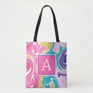 Bolsa de espiral psíquica púrpura, rosa, branca