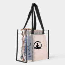 Bolsa de Estádio Transparente com Posição de Yoga