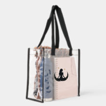 Bolsa de Estádio Transparente com Posição de Yoga