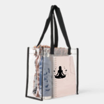 Bolsa de Estádio Transparente com Posição de Yoga