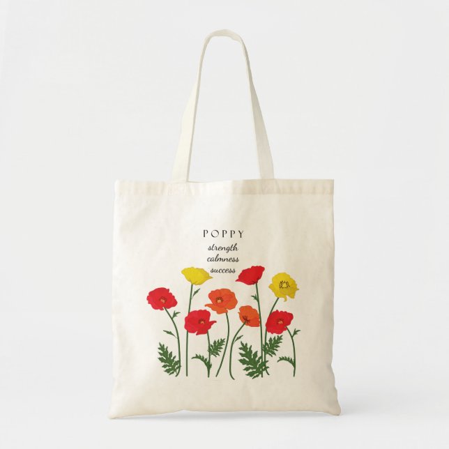 Bolsa de Flor de Agosto Poppy Mês (Frente)