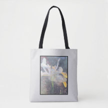 Bolsa de Foto Floral Elegante Iris Amarelo Branco