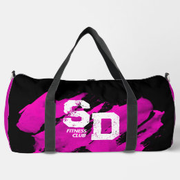 Bolsa de Ginástica Rosa e Preta Brushy