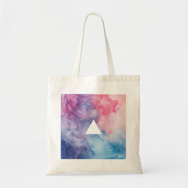 Bolsa de impressão de Aquarela Chic (Frente)