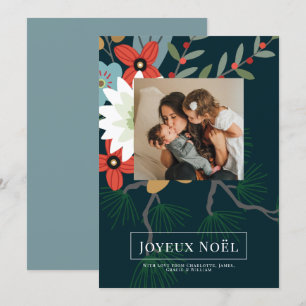 Bolsa de inverno Joyeux Noël Cartão de Natal Elega
