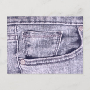 Bolsa de Jeans Azul, Tecido, Cartão Postal de Cost