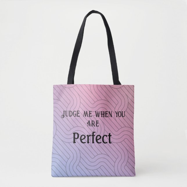 Bolsa de juízo perfeito, Abstrato rosa-púrpura Bol (Frente)