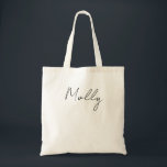 Bolsa de lona personalizada, Bolsa de mão personal<br><div class="desc">Carregue seus pertences essenciais com estilo nesta bolsa de lona personalizada, feita especialmente para você ✨👜 Lindamente desenhada e bordada com iniciais ou um nome, esta bolsa é um presente atencioso para damas de honra ou um presente personalizado significativo para qualquer ocasião. Durável, versátil e atemporal, é perfeita para tarefas...</div>