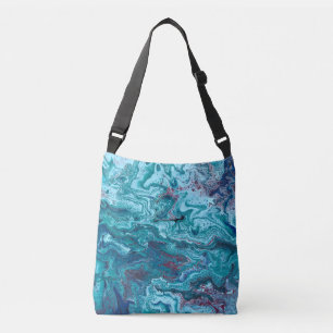 Bolsa de mão abstrata Baby Blue 1 Cool Acrílico