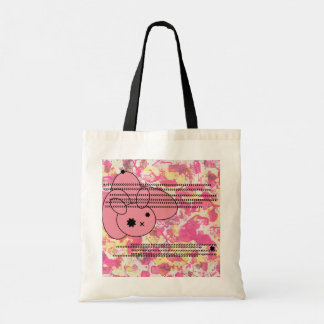 Bolsa de mão abstrata coelho rosa fofa