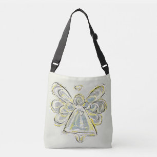 Bolsa de Mão Anjo da Guarda Branco Arte Bolsa Tran