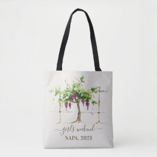 Bolsa de Mão Aquarela Vinhedo para Fim de Semana d