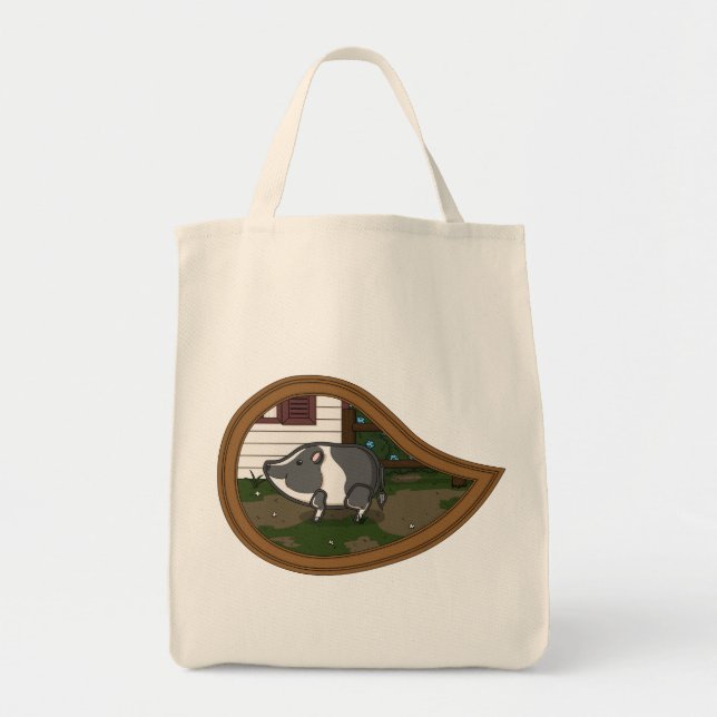 Bolsa de mão Basil o Porco (Frente)