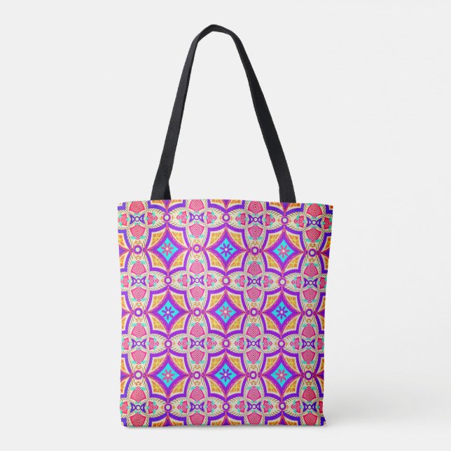 Bolsa de mão Boho Folk Art (Verso)