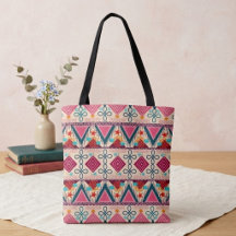 Bolsa de mão Boho Folk Art