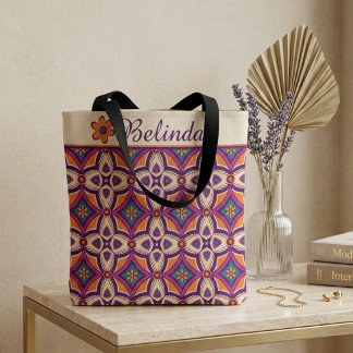 Bolsa de mão Boho Folk Art