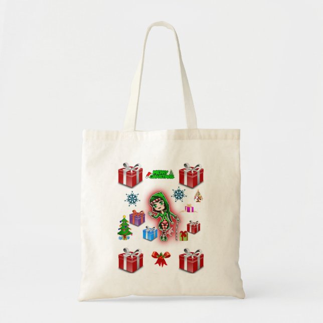 Bolsa de mão bolsa de orçamento natal de natal bra (Frente)