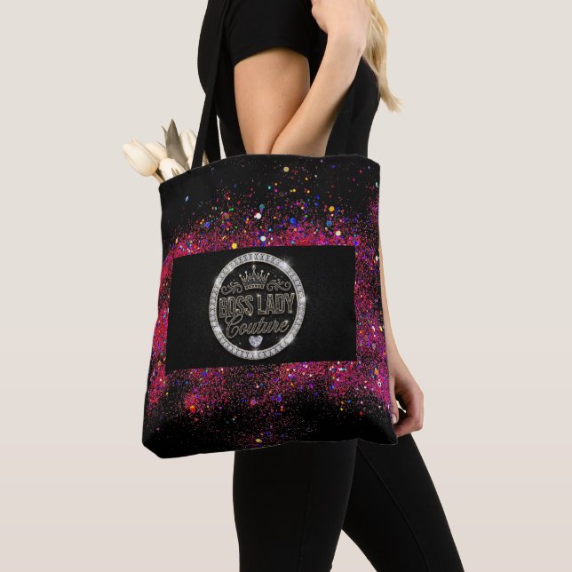 Bolsa de mão Boss Lady Couture estampada (Close Up)