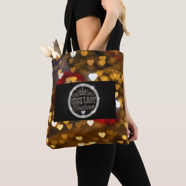 Bolsa de mão Boss Lady Couture estampada (Close Up)