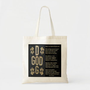 Bolsa de mão Cachorro é Deus escrito ao contrário