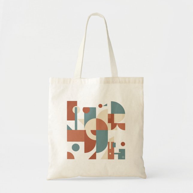 Bolsa de mão Canva com Desenho Geométrico (Frente)