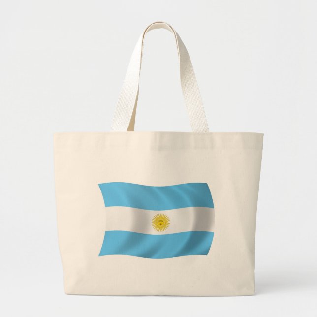 Bolsa de mão com a bandeira da Argentina (Frente)