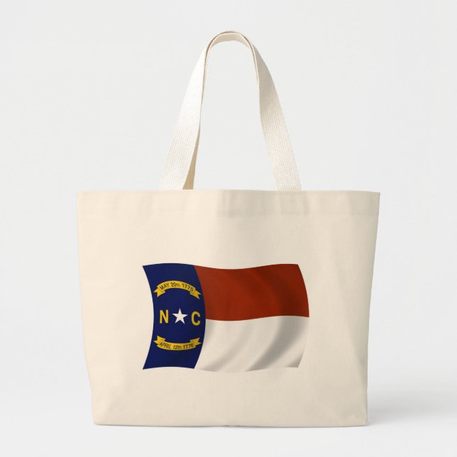 Bolsa de mão com a bandeira da Carolina do Norte (Frente)