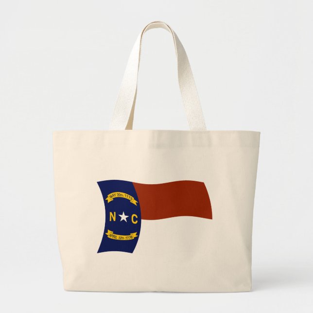 Bolsa de mão com a bandeira da Carolina do Norte (Frente)