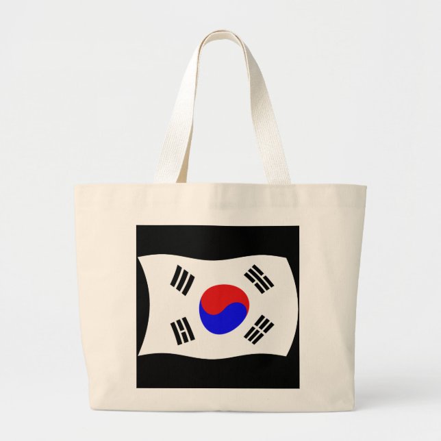 Bolsa de mão com a bandeira da Coreia do Sul (Frente)