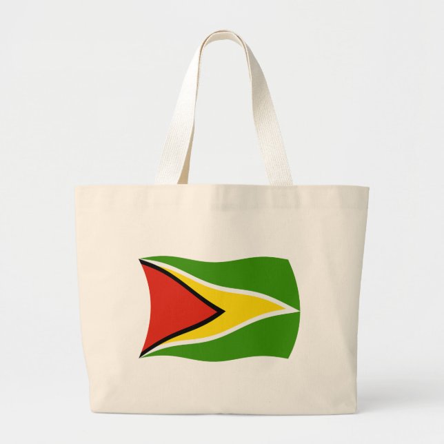 Bolsa de mão com a bandeira da Guiana (Frente)