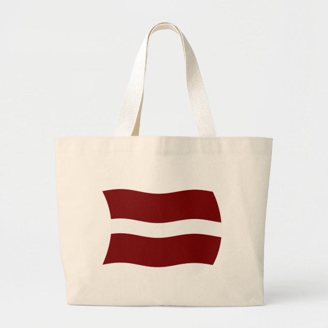 Bolsa de mão com a bandeira da Letônia (Frente)