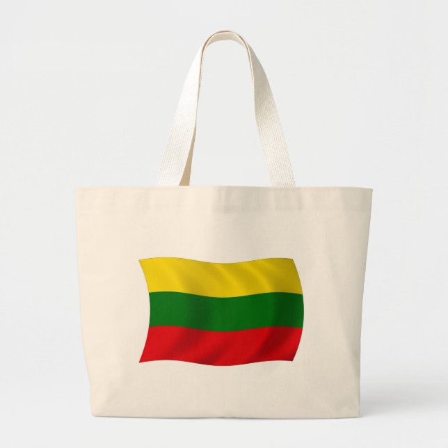 Bolsa de mão com a bandeira da Lituânia (Frente)