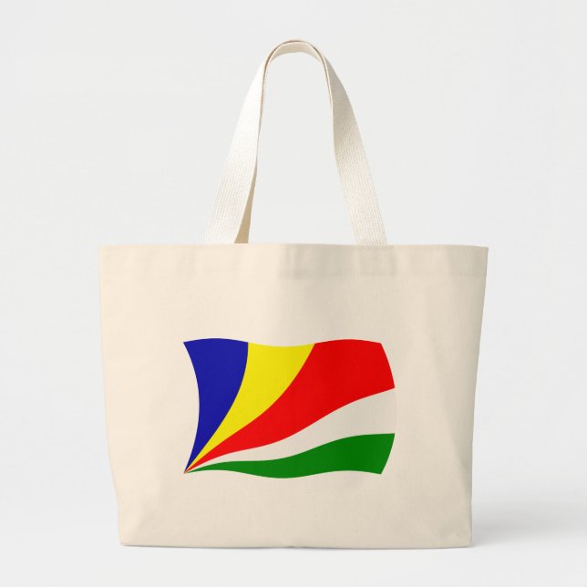 Bolsa de mão com a bandeira das Seychelles (Frente)