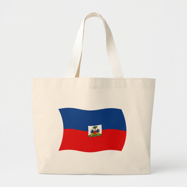 Bolsa de mão com a bandeira do Haiti (Frente)