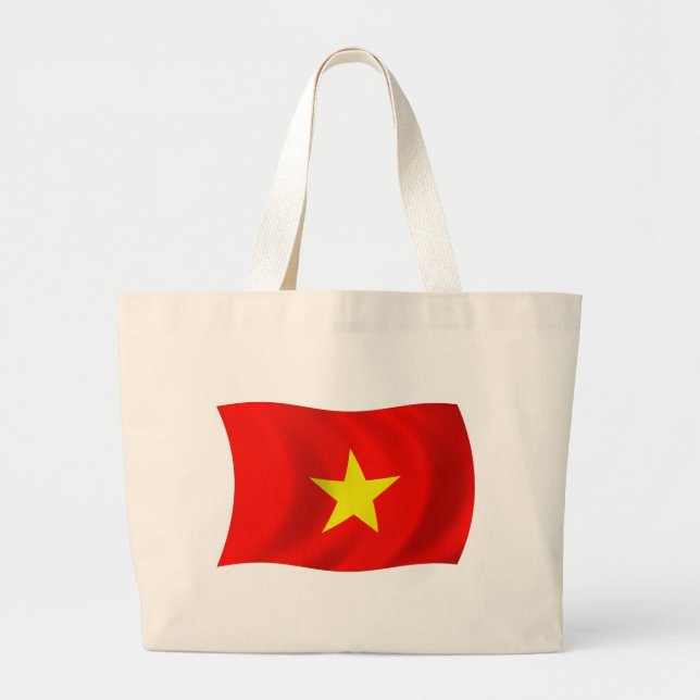 Bolsa de mão com a bandeira do Vietnã (Frente)