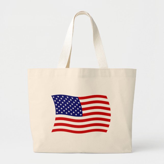Bolsa de mão com a bandeira dos Estados Unidos da  (Frente)