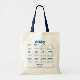 Bolsa de mão com calendário promocional de 2026 co