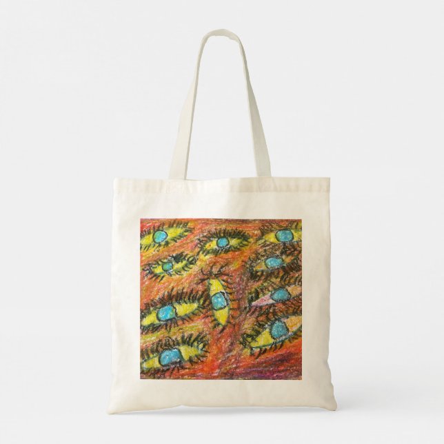 Bolsa de mão com design artístico (Verso)